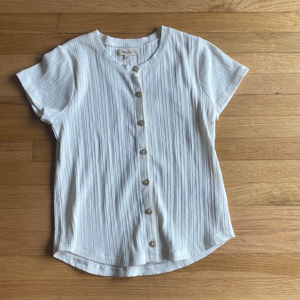 Madewell button front shirt S